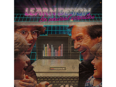 Learn Design For Personal Computers! (80s Design) 80s 90s rad vaporwave