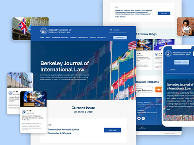 Website Design for Berkeley Journal of Int. Law journal website web design website design