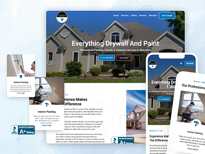 Website Design for Everything Drywall & Paint