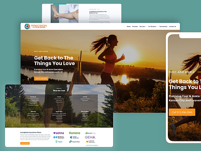 Website Design for Precision Foot & Ankle Specialists