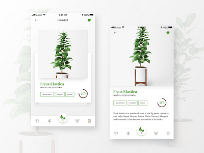 Daily UI Challenge #5 - Flowers App