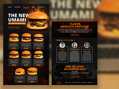 Burger House Web Design/ Landing Page ads advertising brand branding facebook ads graphic design graphic designer instagram ads landing page logo marketing motion graphics product design product marketing ui web web design web designing website
