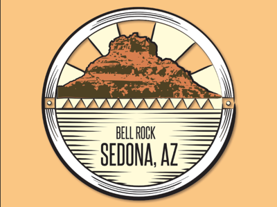 Sedona Arizona Badge badge design illustration