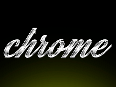 Chrome Effect #1 branding chrome effect chrome logo effect chrome text effect design graphic design illustration logo photoshop effect