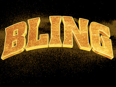 Bling Bling Effect #3 branding design gold graphic design illustration logo photoshop effect ui