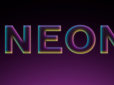 Neon Effect #1 branding design graphic design illustration logo neon photoshop effect