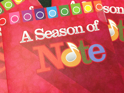 Season of Note music program schedule