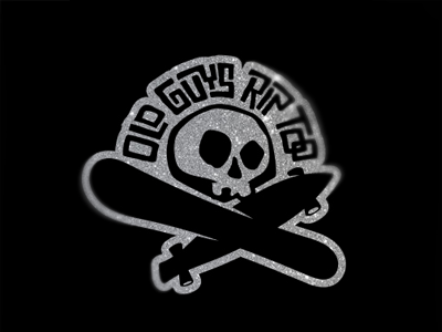 Old Guys Rip Too sticker logo snowboard sticker