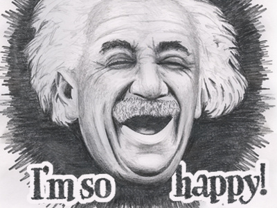 I'm stoked, yo! drawing einstein thanks