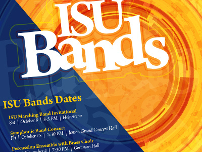 ISU Bands Poster band idaho music university