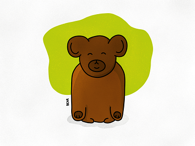 Bear bear illustration procreate
