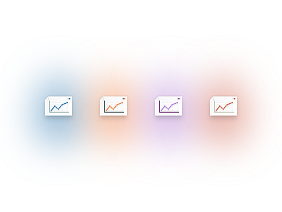 Colorful graphs analytics color dashboard data graph icons