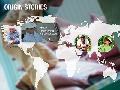 Global Origins agriculture farming global interactive map produce ui web design