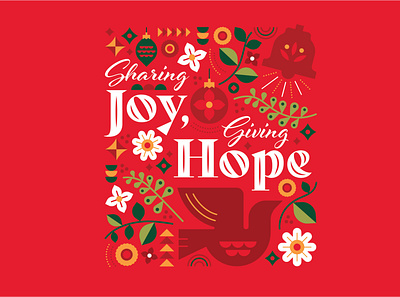 Holiday Illustration card christmas email festive greeting holiday hope illustration joy ornament peace