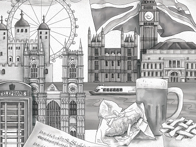 London Collage big ben england fish and chips london london eye thames tower of london travel westminster abbey