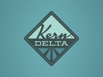 Kern Delta agriculture badge california crest delta industry logo patch river seal