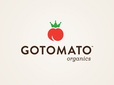 Gotomato Logo gardening identity logo natural organic plant tomato vegetable