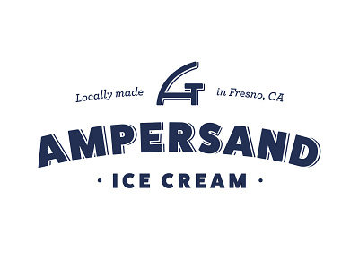 Ampersand Ice Cream dessert eat food ice cream local logo restaurant