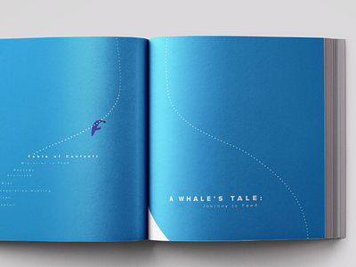 A Whale's Tale: Journey to Feed book layout