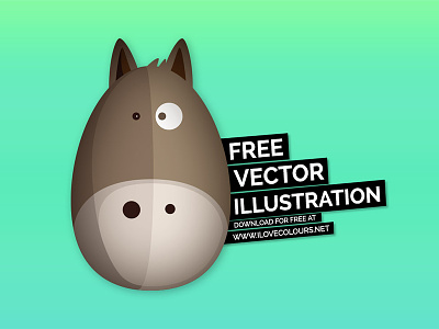 Donkey - Free vector illustration animals design donkey free free download freebie graphic design illustration illustrator template vector graphic vector illustration