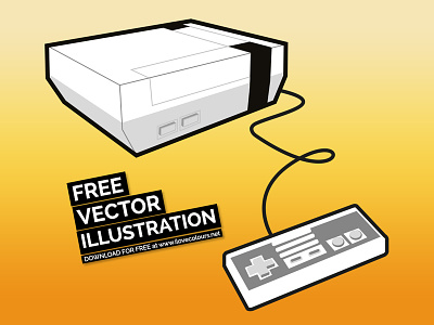 Nintendo Nes - Free vector illustration console eps free free download freebie illustration nes nintendo retrogaming vector vector illustration videogame