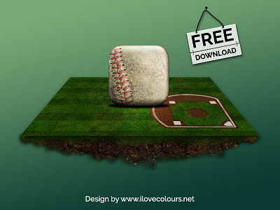 Free baseball icon n.2 for mobile app iOS Android