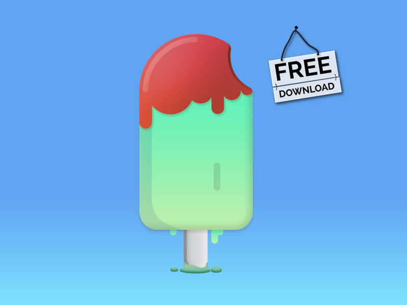 Ice lolly - Free vector illustration by i love colours on Dribbble