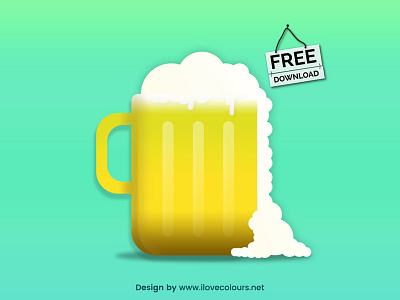 Beer Glassware - Free Vector Illustration - ilovecolours