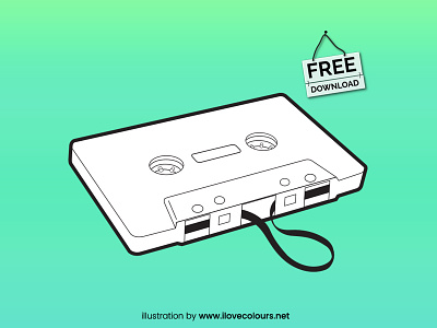 Musicassette illustration - free vector graphic audiotape cassette audio compact cassette eps free download illustration mc musicassette psd vector graphic vector illustration