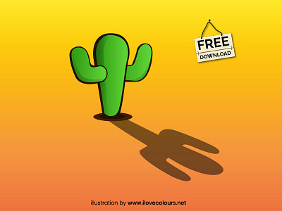Cactus illustration - vector graphic - free download