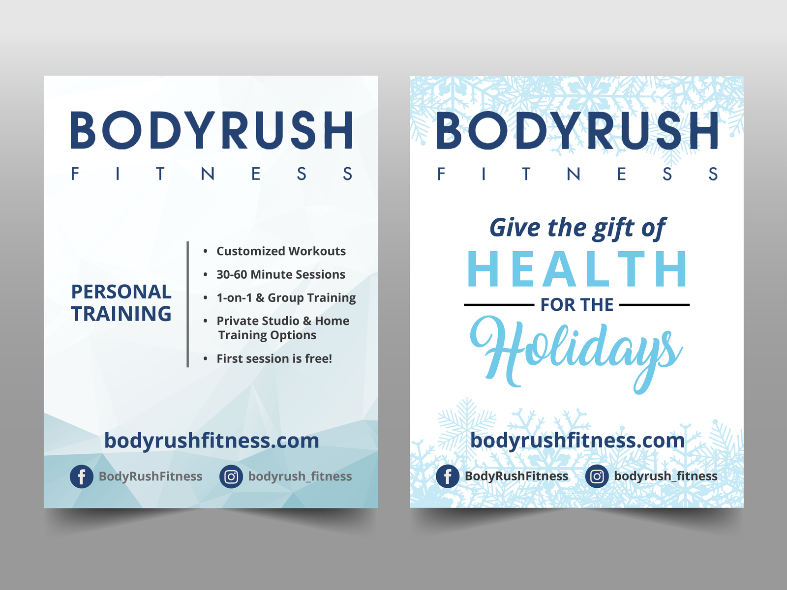Bodyrush Fitness Flyers By Meredith Mcnulty On Dribbble