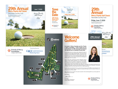 Mercy Charity Golf Classic deedra anderson event design graphic design print design