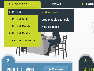 First Draft menu web design website