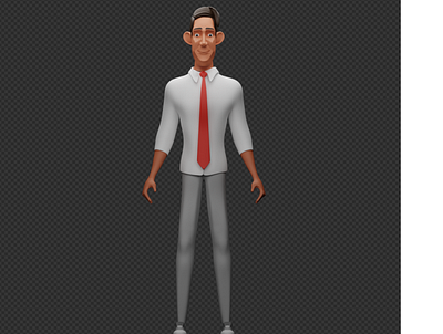 Blocky Stylized character 3d animation character