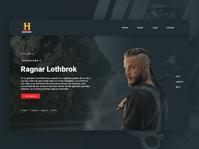 Vikings Landing Page history channel landing page tv show vikings