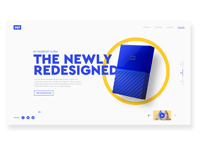 Western Digital Blue Website clean concept ui ux webdesign