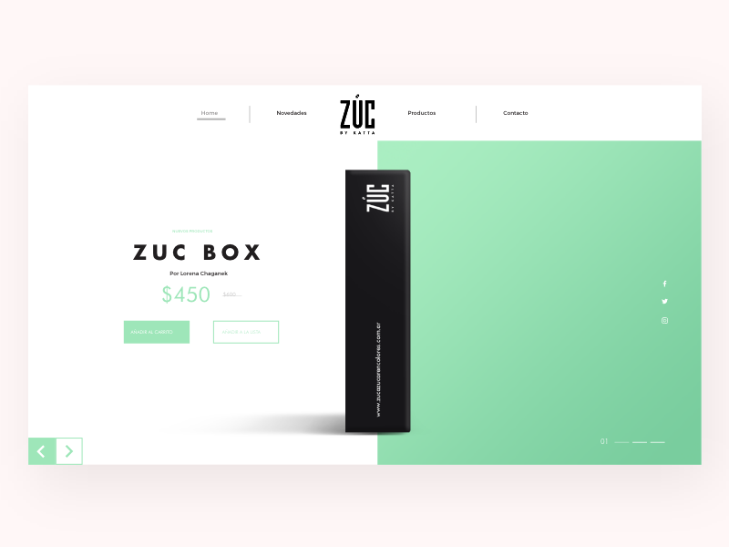 Zuc Landing page Concepto web design ui ux ui sugar webdesign web zuc
