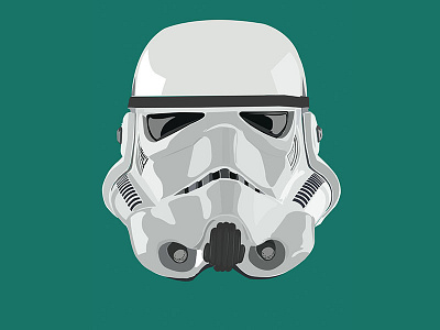 Stormtrooper 2d 3d cartoon fan art illustration star wars storm trooper vector