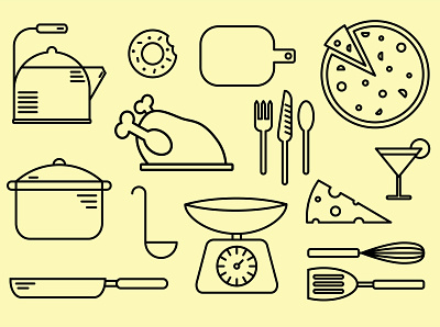 Kitchenware design graphic design illustration vector