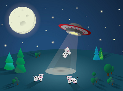 UFO design graphic design illustration vector