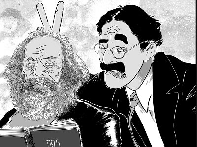 Grouxo Marxism - Benzine - Zine Cover art clip studio comic comic book comics illustration