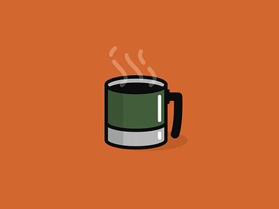 Coffee Mug bold coffee illustration line mug simple