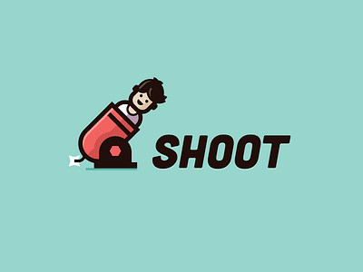 Shoot Logo design fun illustration logo logotype shoot simple