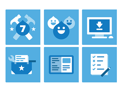 Guides Graphics drupal graphics guides icons illustration