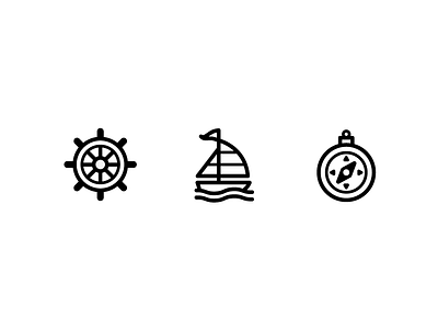 Boat Icons boat icons illustration nautical simple