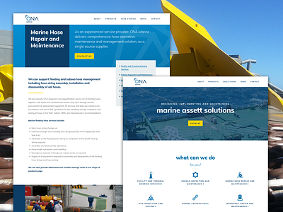 Marine Industry - Website web design web development