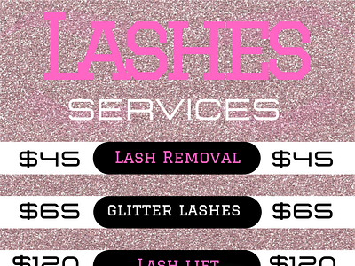 LASH FLYER beauty flyer lash lash tech service