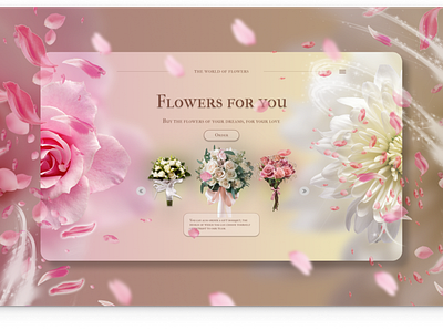 Flowers for you design figma ui ui design ux ux design web design