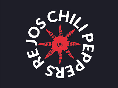 Rejos Chili Peppers band design food funny humor illustration logo music red hot chili peppers rejos rock spanish tapas