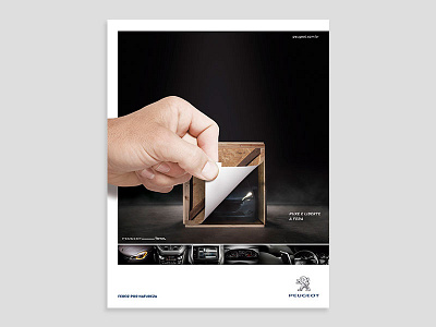 Peugeot - Feroz por Natureza advertising art direction car design magazine ad peugeot promotion